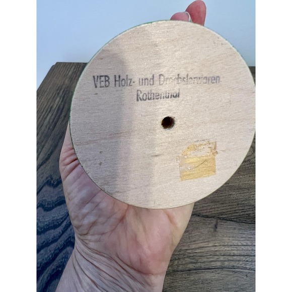 Vintage German NUTCRACKER VEB Holz und Drechslerwaren Rothenthal 11" - Picture 13 of 15